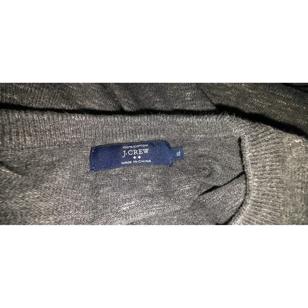 J.Crew Cotton Crewneck Sweater  Heather Gray Men's XL Lomg Sleeve